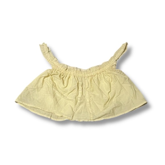 Brand New Womens Mesh Tank Top Low Square Neck Sleeveless Crop Ruffle Ruched - Picture 3 of 4